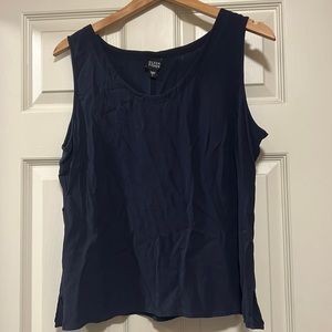Eileen Fisher Navy Sleeveless Blouse